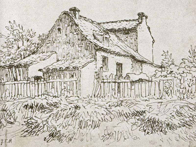 Jean Francois Millet The house Beside wici